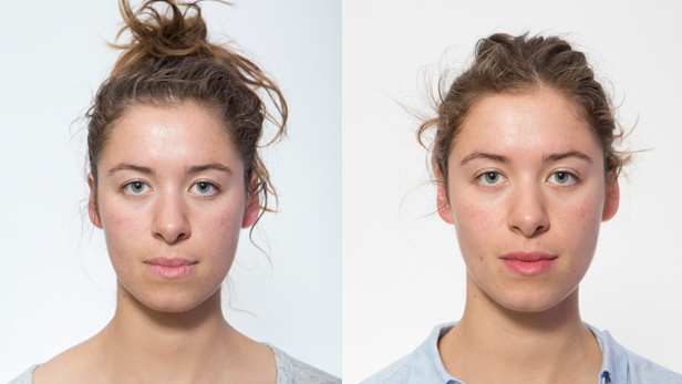 Before and after the study: water retention and increased redness are common side effects of skipping a proper night's beauty sleep.  (Source: bt.com)