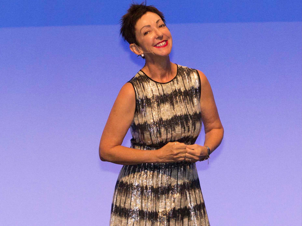 Dermalogica's founder Jane Wurwand took to the stage at the event. 