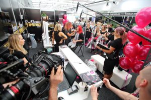 The Celebrity Apprentice camera crew in action at Beauty Expo. Image source:Nigel Wright Photography: www.wrightphoto.com.au 