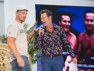The Celebrity Apprentice caused a stir at Beauty Expo Australia with Matt Cooper and Richard Reid on display