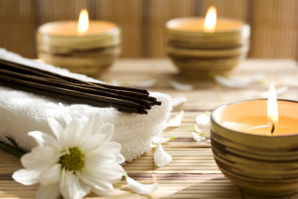 Adding scented candles to your wax room can lift the mood. 