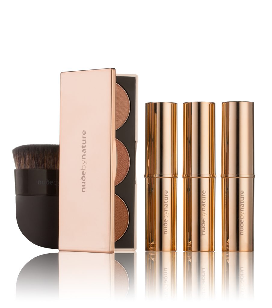 Nude By Nature Contour collection and Ultimate Perfecting Brush.