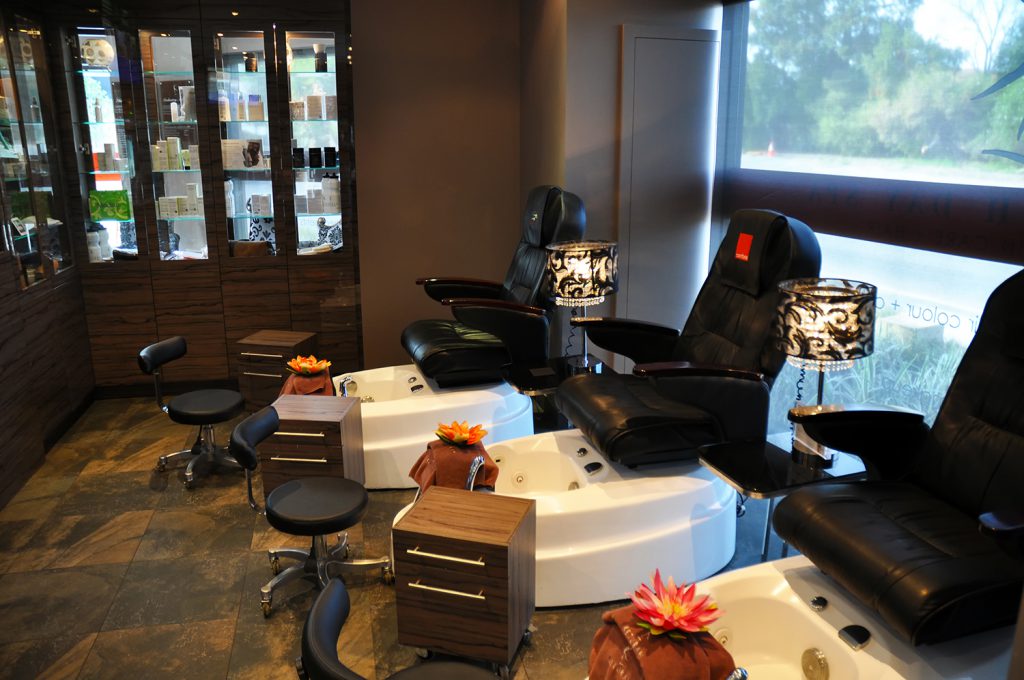 The pedicure chairs are Ketura Day Spa, Nedlands.