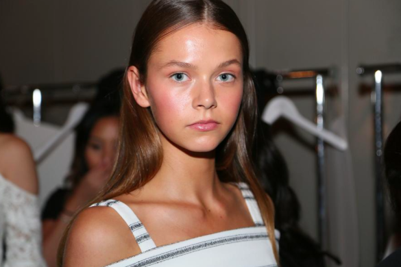 St Tropez brought professional tanning to Mercedes Benz Fashion Fashion Week to give models skin gleaming lustre.