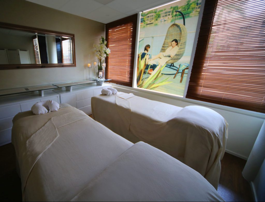 One of the treatment rooms at Cullen Bay Day Spa.