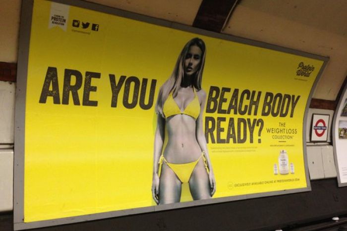 Mind the (thigh) gap: Body-bashing in London's underground is about to come to a screeching halt. 