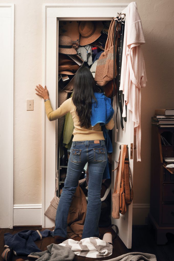 Does your colleague have a wardrobe like this? She may need a reality check. 