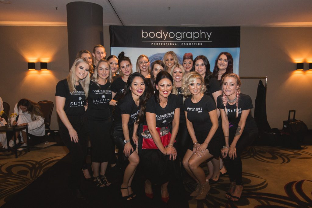 The Miss UNiverse Australia Bodyography team, headed by Alarna Bell from Kolorz N Klawz, were on-hand to make every contestant look her very best.