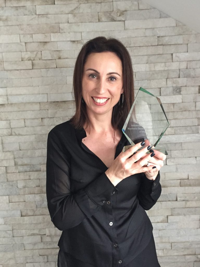 Kylie Turkkan wins Best Medik8 Business Development Manager of the Year 2016.