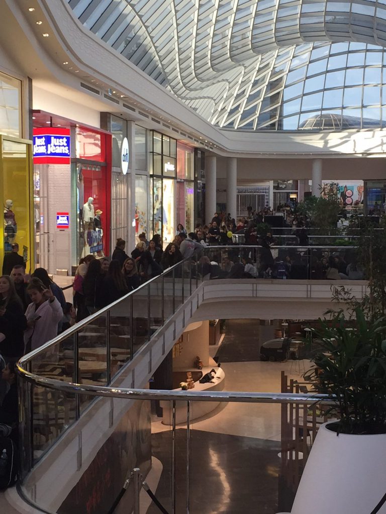 Sephora devotees lined up from 7am to get into the Chadstone Sephora store, with some even camping out overnight. 
