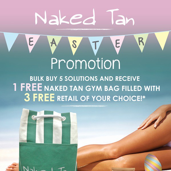 Naked Tan Easter promotion