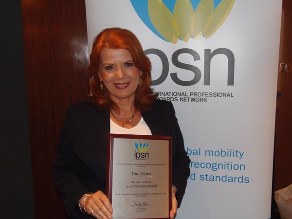Tina Viney Wins IPSN Award