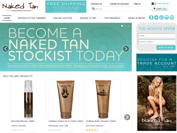Naked Tan Reveals New Website
