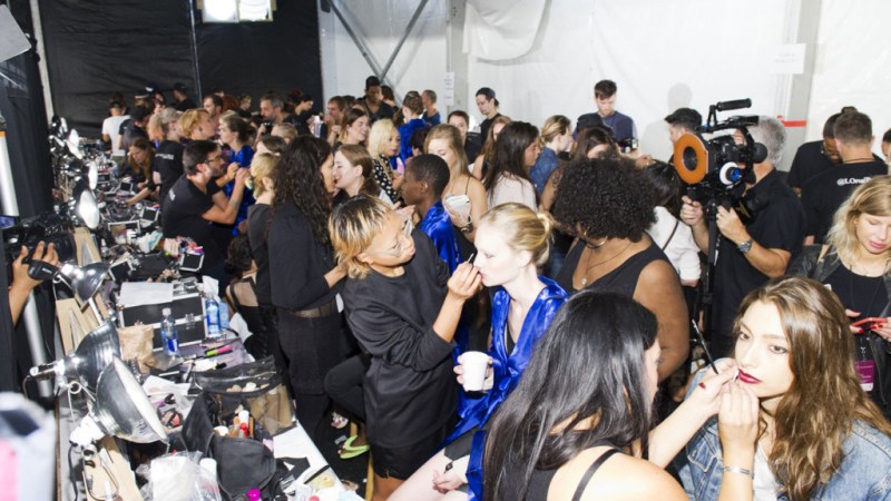 Diary Of A Spray Tanner Backstage At Fashion Week