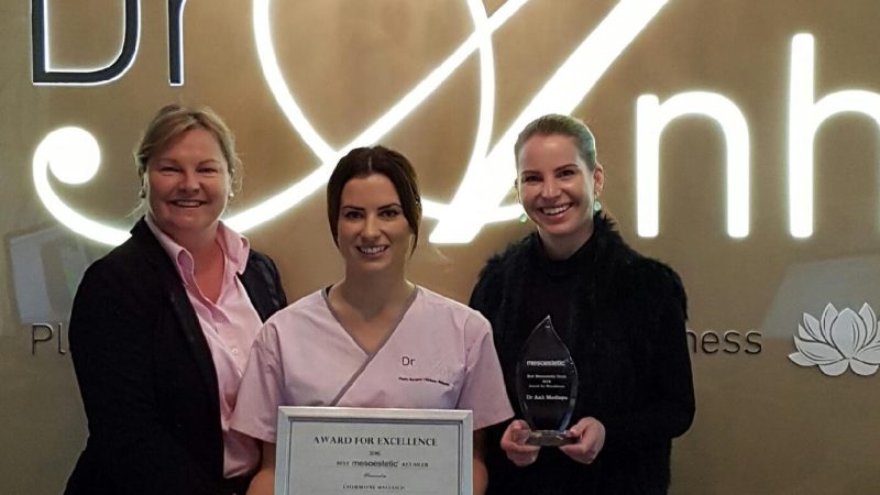 Dr Anh in Perth wins mesoestetic Clinic of the Year