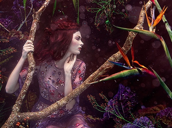 Mineral Goddess stars in underwater artworks