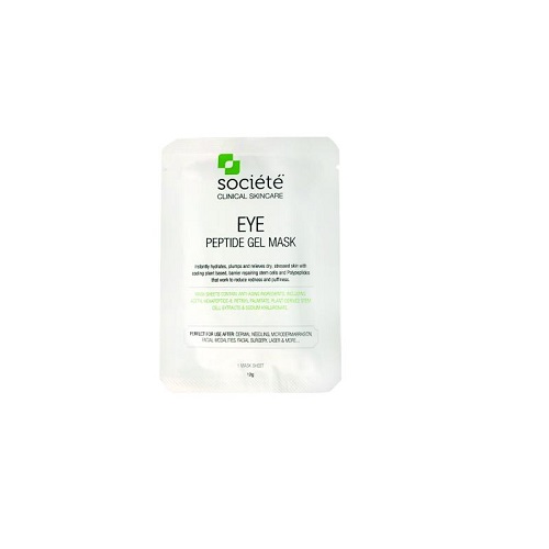 Achieve ultimate hydration and a more youthful looking, glowing complexion with Societe Eye Gel peptide Mask
