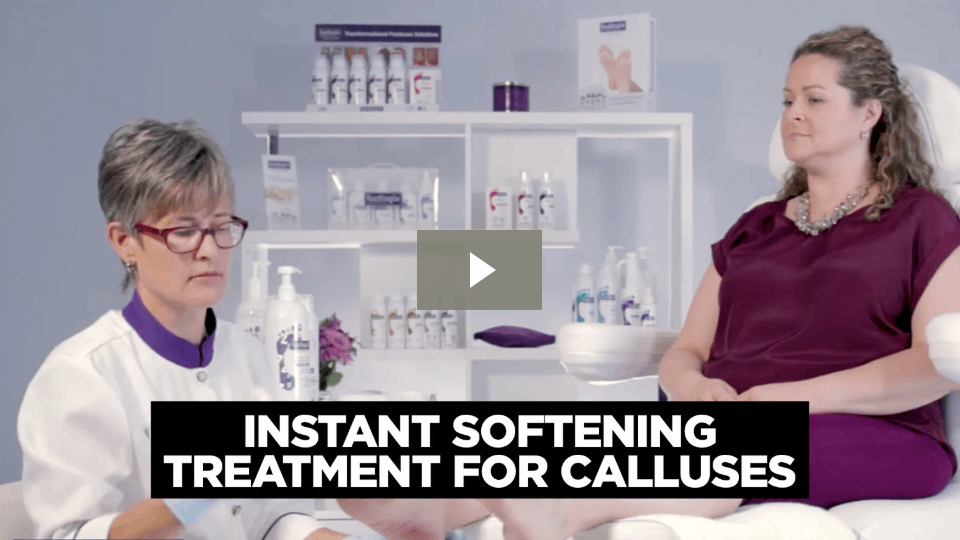 A gentle formula that will transform callused feet in minutes!