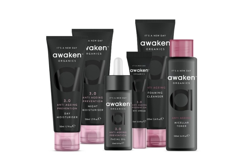 Awaken Organics launches tomorrow with a skincare range that works for each decade of different skincare needs and they are seeking salon and spa partners