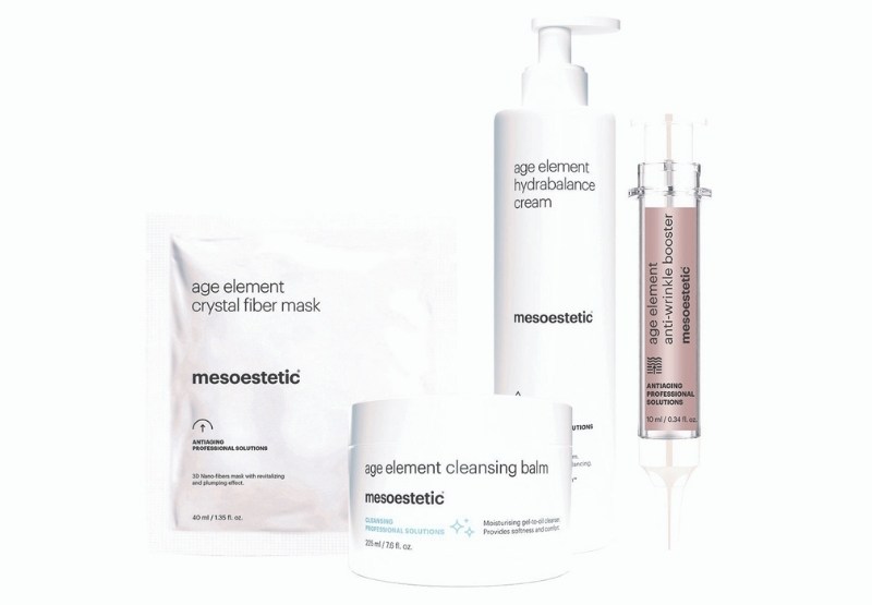 mesoestetic age element anti-ageing treatment launches