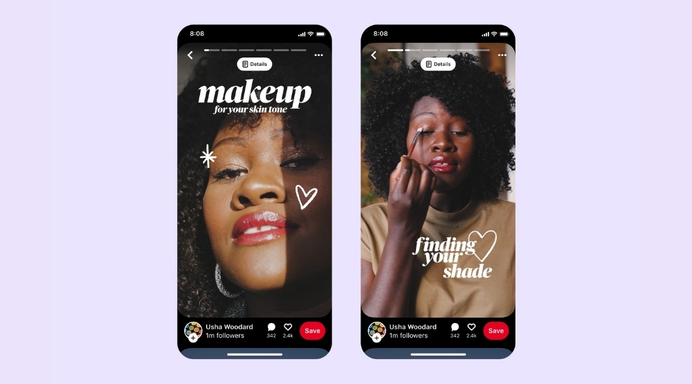 How Pinterest Idea Pins can work for your beauty brand
