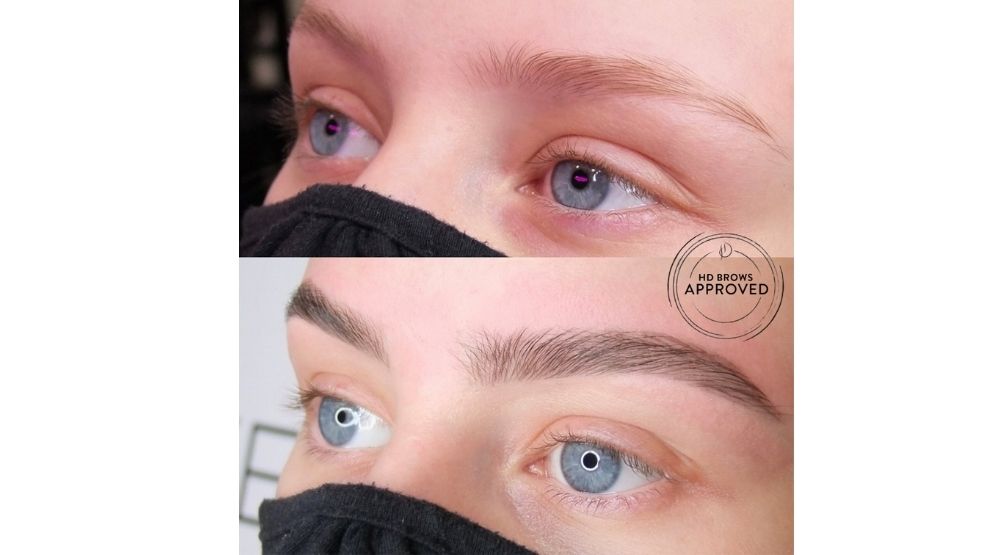 hd brows before and after