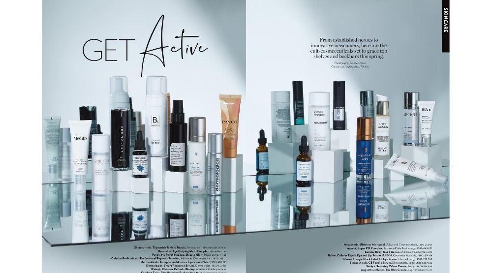 Professional Beauty September-October Skincare shoot featuring Augustinus Bader.