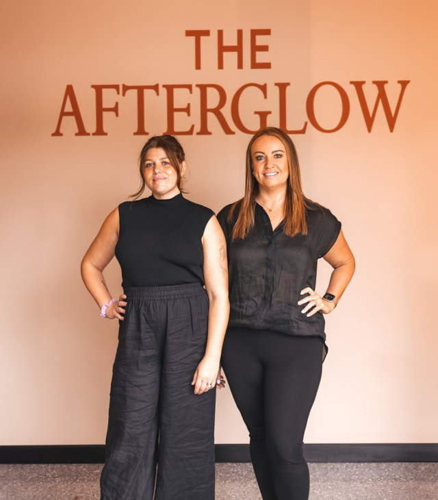 The Afterglow tanning salon owners